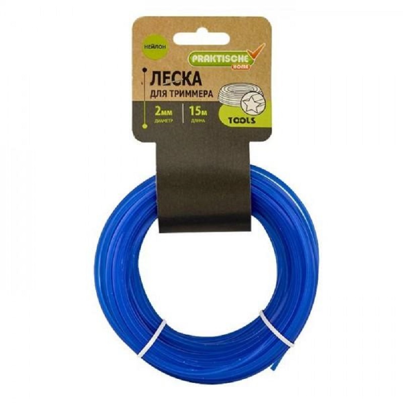 Леска для триммера PRAKTISCHETOOLS звезда 2,0мм*50м Л0079