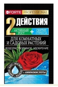 Удобрение сухое Форте для комнатных и садовых с аминокислотами 100 г (Русинхим)