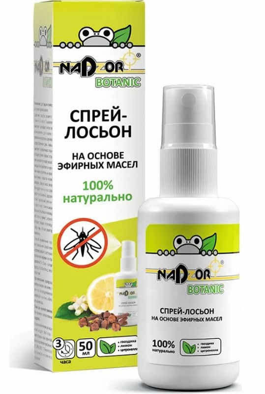 Реппелент Спрей-лосьон на эфир. маслах 100мл (Надзор)