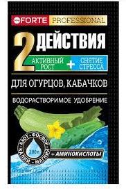 Удобрение сухое Форте для огурцов с аминокислотами 100 г (Русинхим)