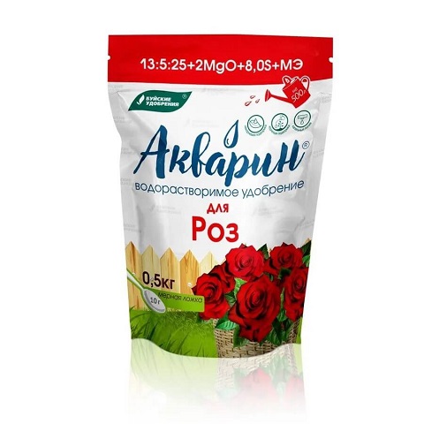 Удобрение сухое Акварин для роз 100гр (Буй)