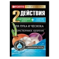 Удобрение сухое Форте для лука и чеснока с аминокислотами 100 г (Русинхим)