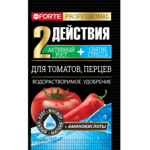 Удобрение сухое Форте для томатов, перцев с аминокислотами 100 г (Русинхим)