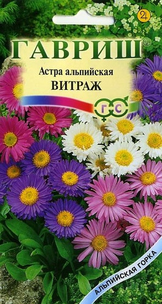 Семена Астра (Гавриш) Альпийская Витраж 0,05г