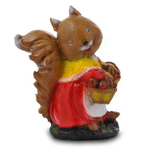 Фигура Белка с корзинками (гипс)