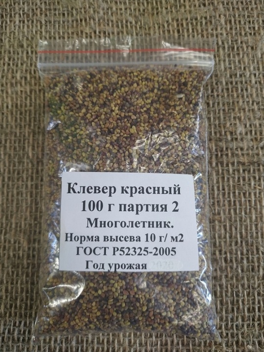 Сидерат Клевер красный 100 г (Садовник)