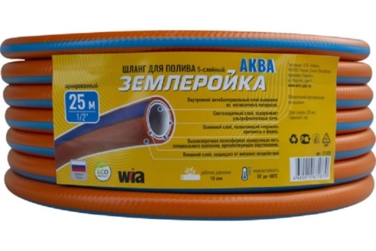 Шланг Землеройка-Аква NTS 19,0мм(3/4) 25м, 5-ти слойный