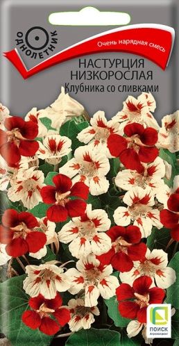 Семена Настурция (Поиск) Клубника со сливками 1гр