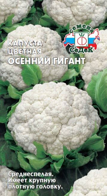 Семена Капуста цветная Осенний гигант (Седек) 0,5г