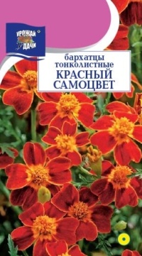 Семена Бархатцы (Урожай Удачи) Красный самоцвет