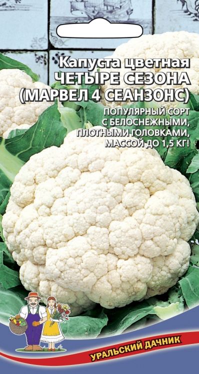 Семена Капуста цветная Четыре Сезона (марвел 4 сеанзонс) (УДачник) 0,25гр.