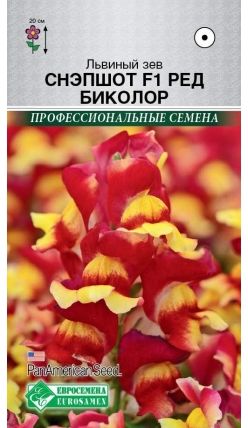 Семена Львиный зев (Eurosamen) Снэпшот Ред Биколор 10шт