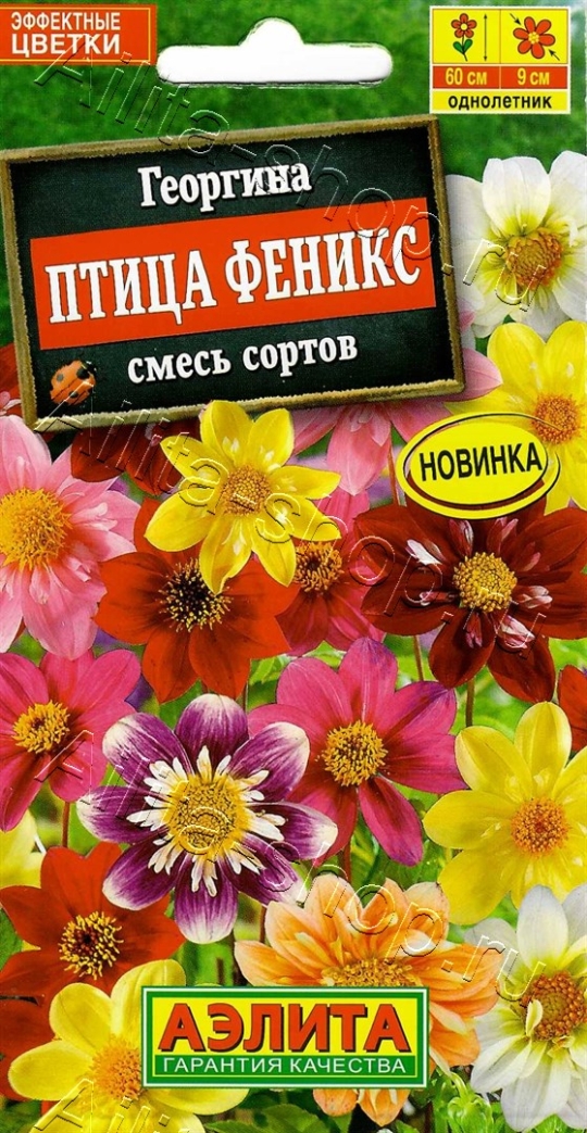 Семена Георгина (Аэлита) Птица Феникс 0,3г
