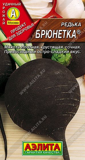 Семена Редька Брюнетка (Аэлита) 1г