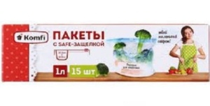 Пакеты с safe-защелкой 1л М (15шт)