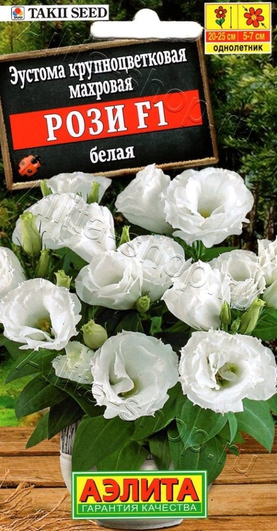 Семена Эустома (Поиск) Рози Белая 5шт