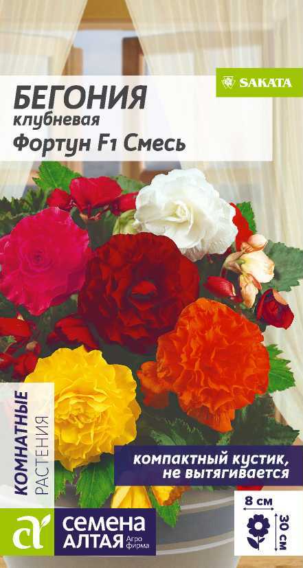 Семена Бегония (Семена Алтая) Фортун Смесь 4шт