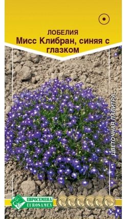 Семена Лобелия (Eurosamen) Миссис Клибран синяя с глазком