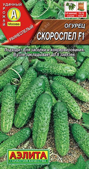 Семена Огурец Скороспел (Аэлита) 10шт