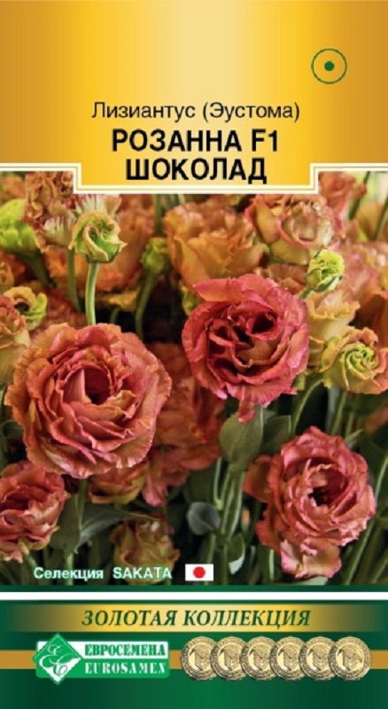Семена Лизиантус (Эустома) (Eurosamen) Розанна Шоколад 3шт