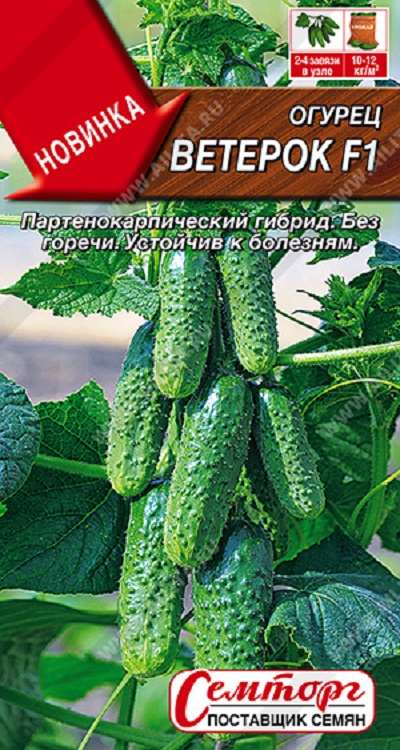 Семена Огурец Ветерок (Аэлита) 10шт