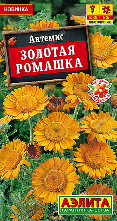Семена Антемис (Аэлита) Золотая ромашка 0,1г