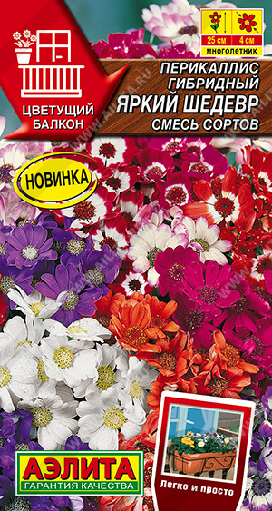 Семена Перикаллис (Аэлита) Яркий шедевр смесь 30шт