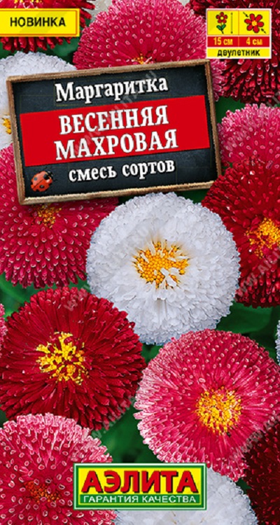 Семена Маргаритка (Аэлита) Весенняя махровая смесь